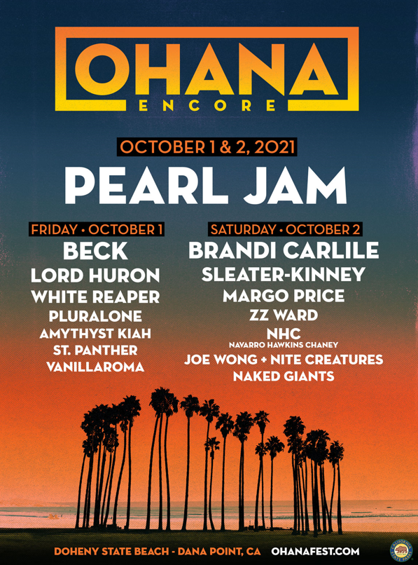 Ohana Festival Announces Encore Weekend With Pearl Jam Headlining Both Nights