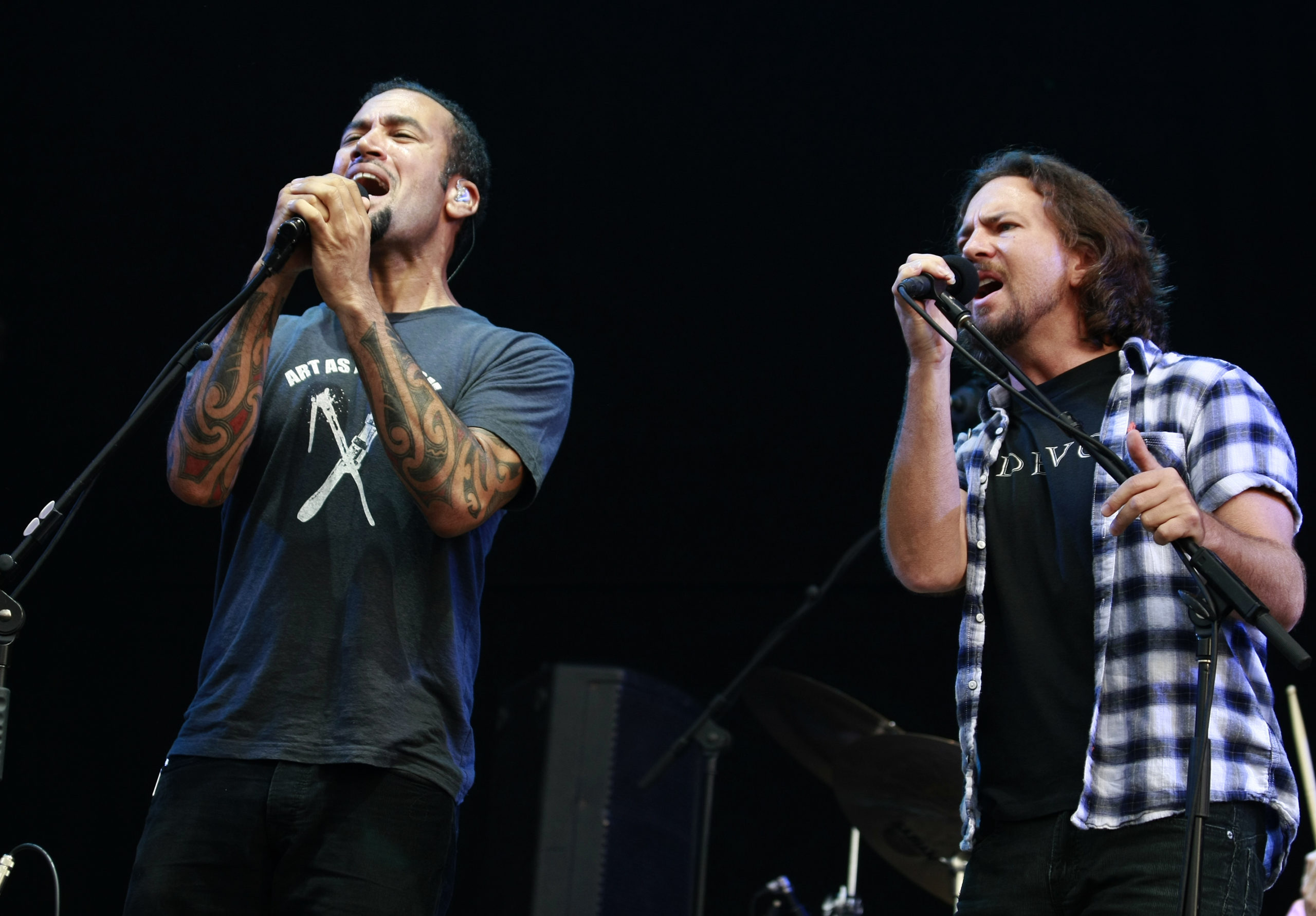 Eddie Vedder and Ben Harper