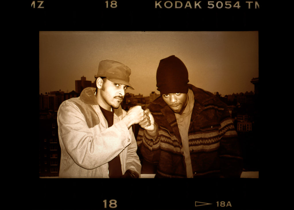 This is a photo of Wu-Tang Clan. S.H. Fernando and Method Man