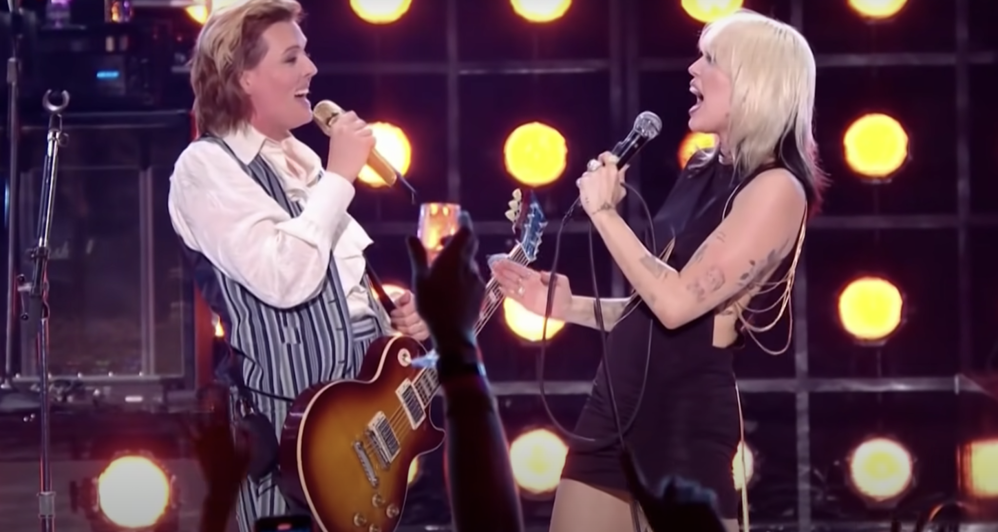 Miley Cyrus Performs With Brandi Carlile During New Year's Eve Special