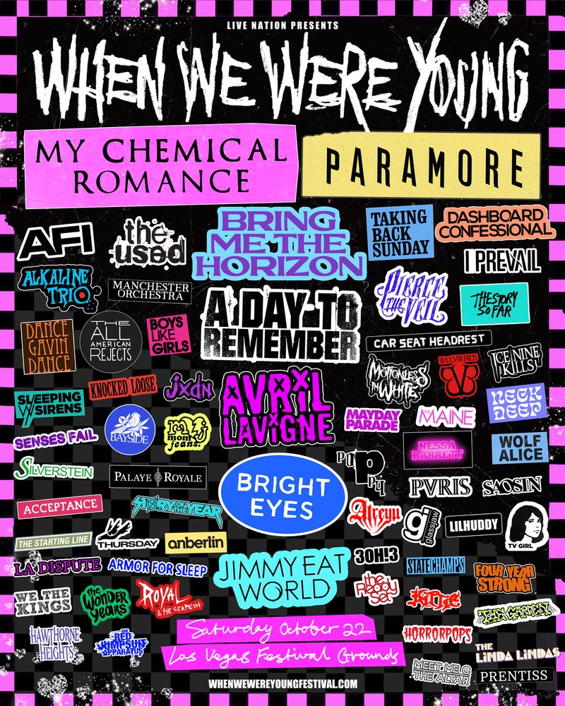 When We Were Young 2024: My Chemical Romance, Jimmy Eat World Playing Full Albums