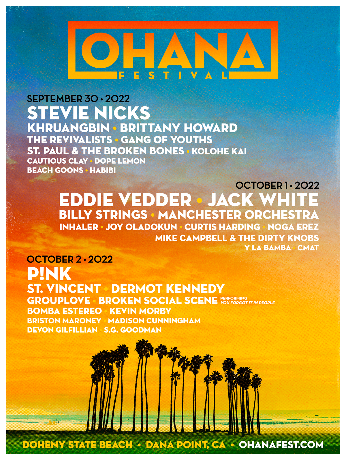 Foo Fighters, The Killers to Headline Eddie Vedder's Ohana Festival