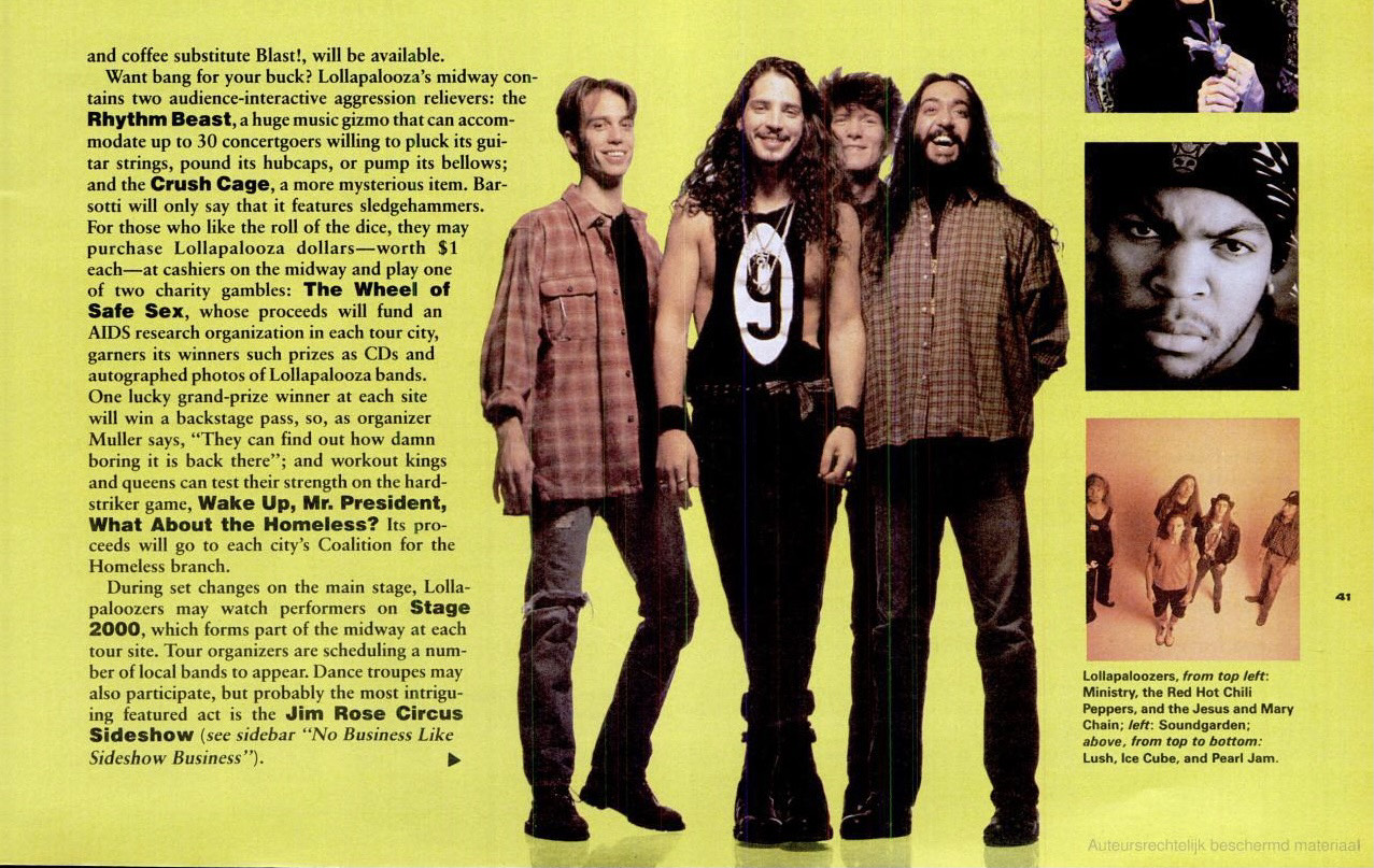 Our Lollapalooza Guide From '92 Was A Tribute To An Age of Grunge 