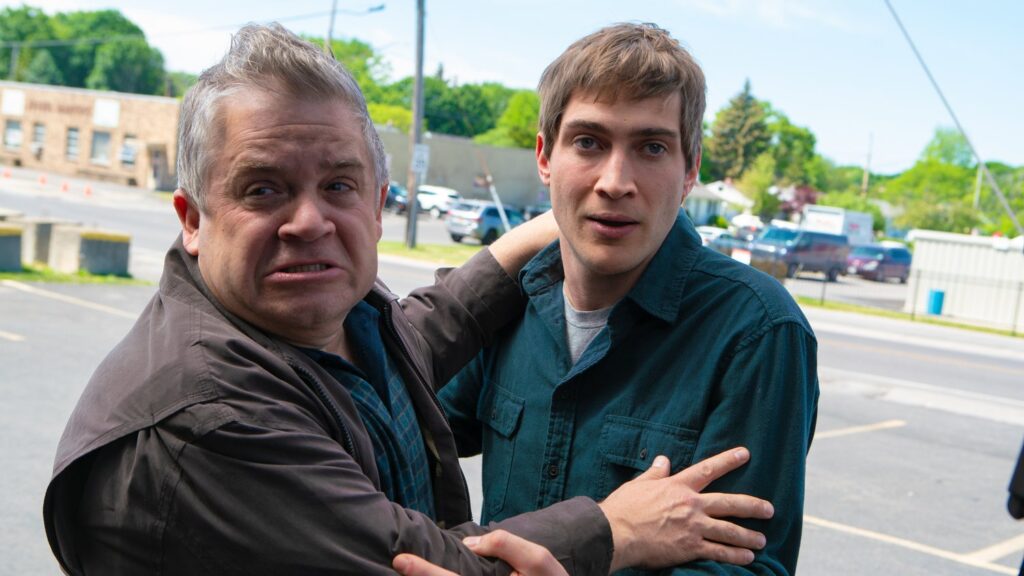 James Morosini and Patton Oswalt in a scene from I Love My Dad