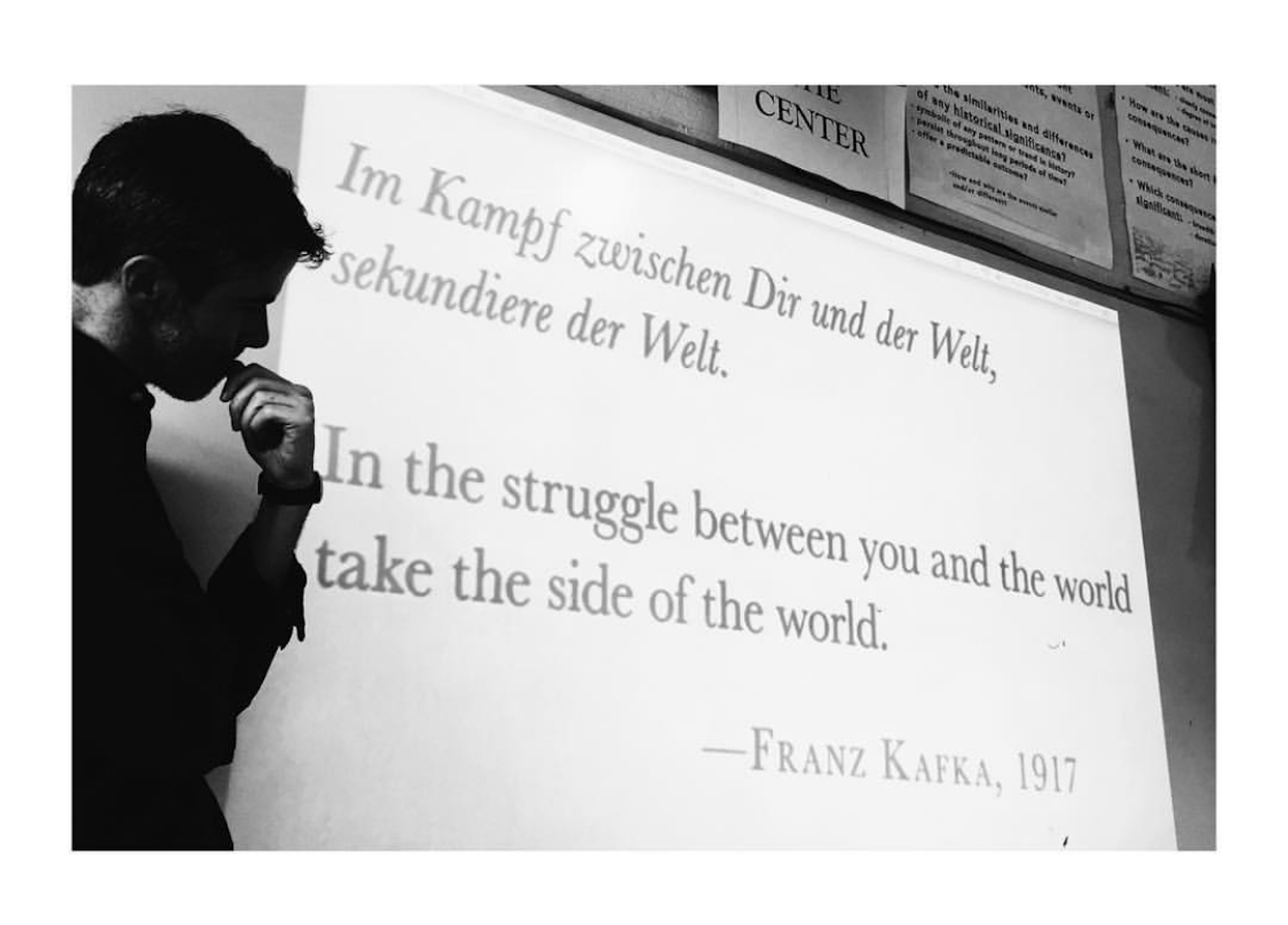 Kafka and punk rock, a match made in history classes. (Photo courtesy of Patrick Flynn)