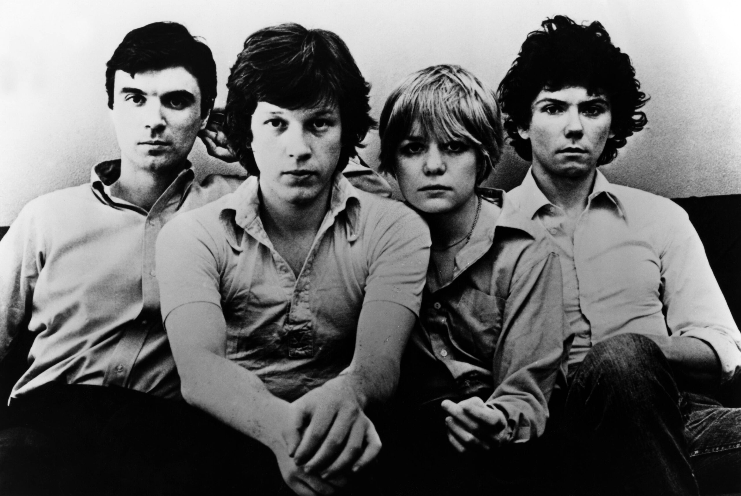 Talking Heads: L-R: David Byrne, Chris Frantz, Tina Weymouth, and Jerry Harrison  (Credit: Echoes/Redferns)