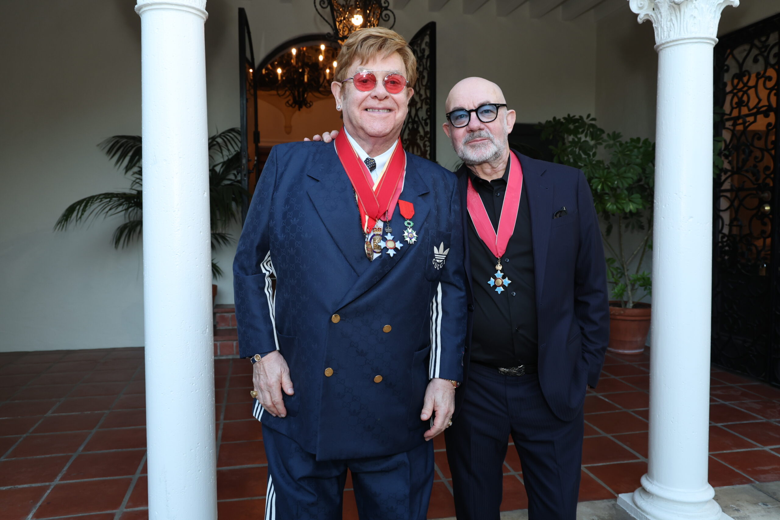 Elton John and Bernie Taupin in November 2022 (photo: Phillip Faraone / Getty Images for British Consulate-General Los Angeles)