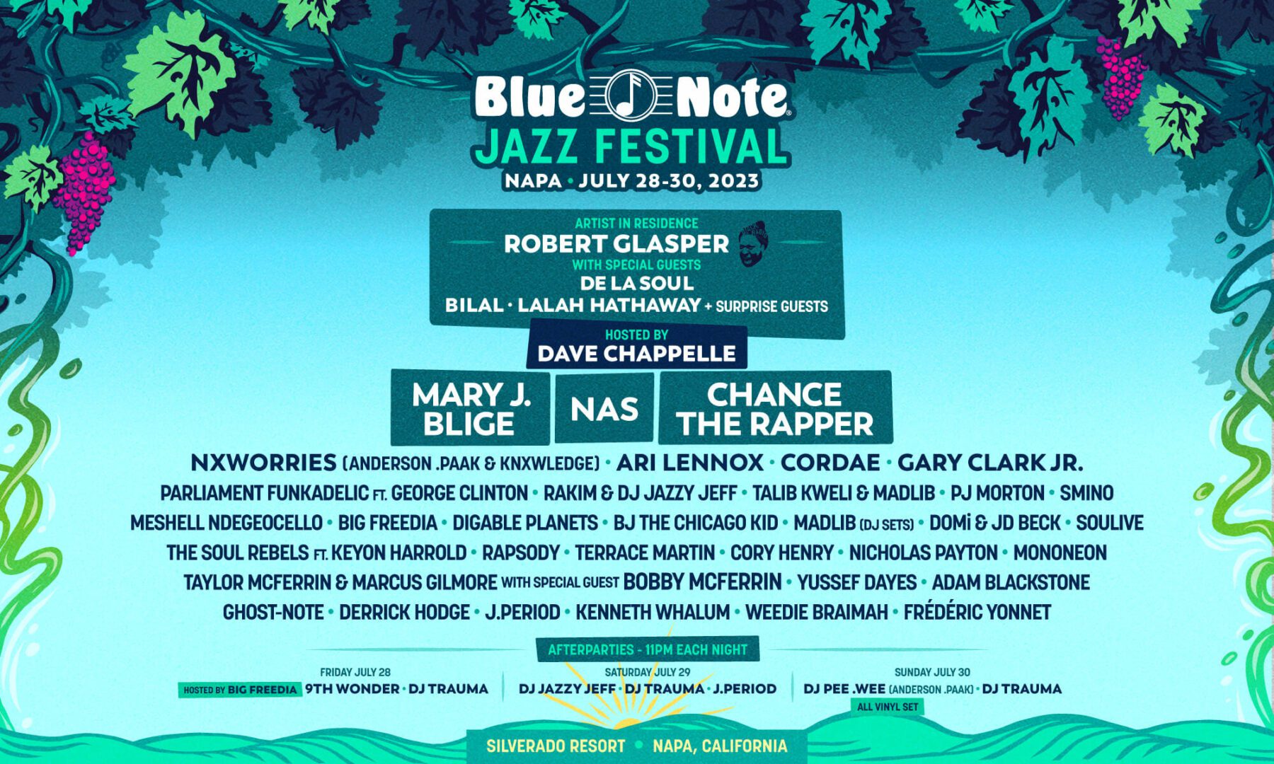 Robert Glasper, De La Soul, Nas Anchor Blue Note Jazz Festival Napa SPIN