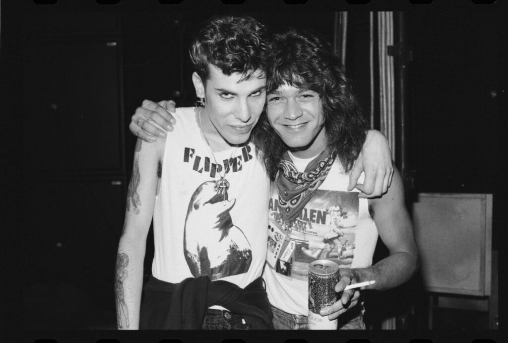 Eddie Van Halen and Slim Jim Phantom