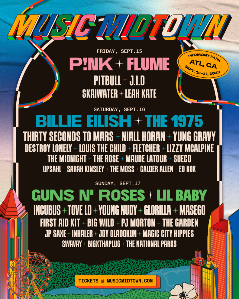 Billie Eilish, Guns N' Roses, Pink Set For Music Midtown Festival SPIN