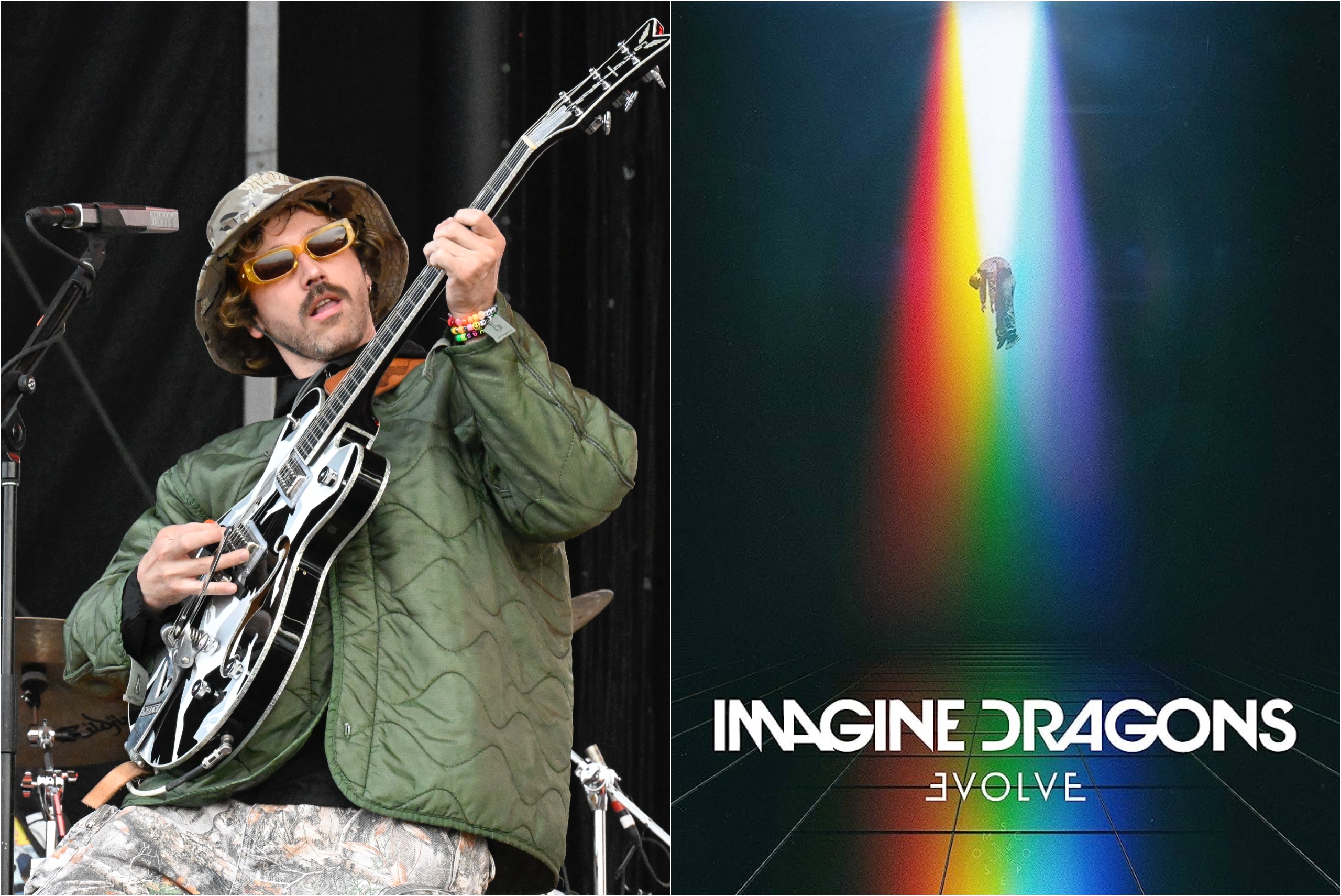 Imagine Dragons Believer Black & White Guitar Song Lyric Quote