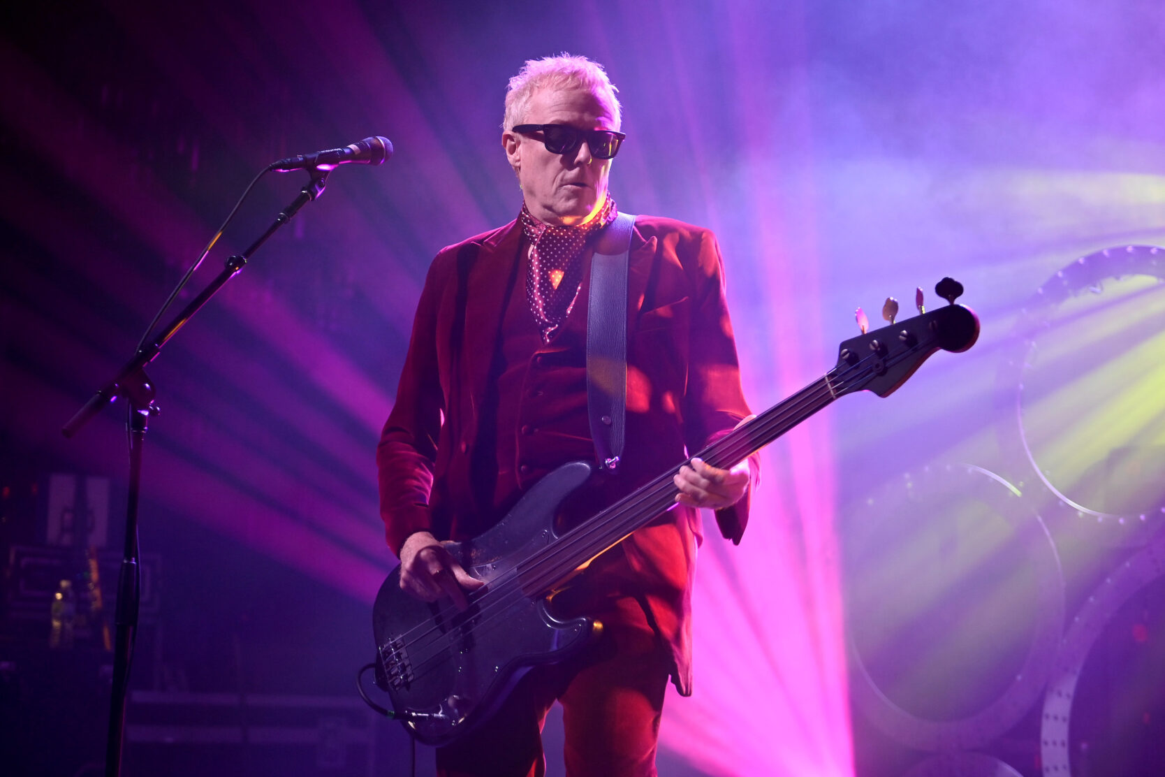 David J performing with Love and Rockets at Riviera Theatre on June 6, 2023 in Chicago. (Credit: Daniel Boczarski/Getty Images)