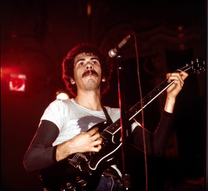 Carlos Santana in 1974. (Credit: Hans G. Lehmann/ullstein bild via Getty Images)