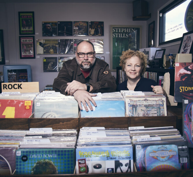 Run Out Groove Records co-owners Jeff Ferguson and Ellen Rehak (Credit: Koury Angelo)