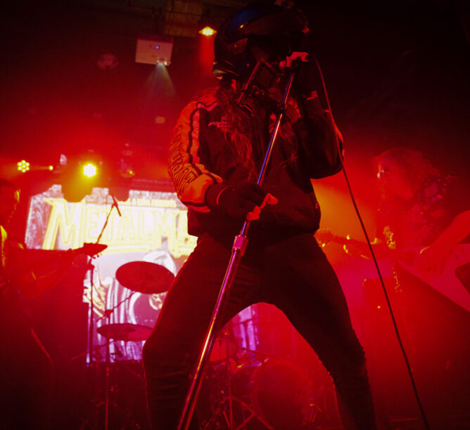 Andrew Stromstad performing in his band, I Am the Intimidator (Credit: Jett Frisbie)