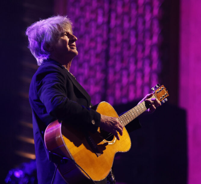 Neil Finn of Crowded House onstage at Global Citizen NOW in Melbourne, March 6, 2024. (Credit: Kim Landy/Getty Images for Global Citizen)