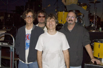 Chris Stamey, Peter Holsapple, Will Rigby, and Gene Holder of The dB's photographed at the Hideout in Chicago, October 17, 2005. (Credit: Ebet Roberts/Redferns/via Getty Images)