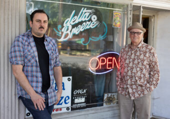 Ben Johnson and Rick Daprato, owners of Delta Breeze Records. (All photos credited to Spencer Knight)