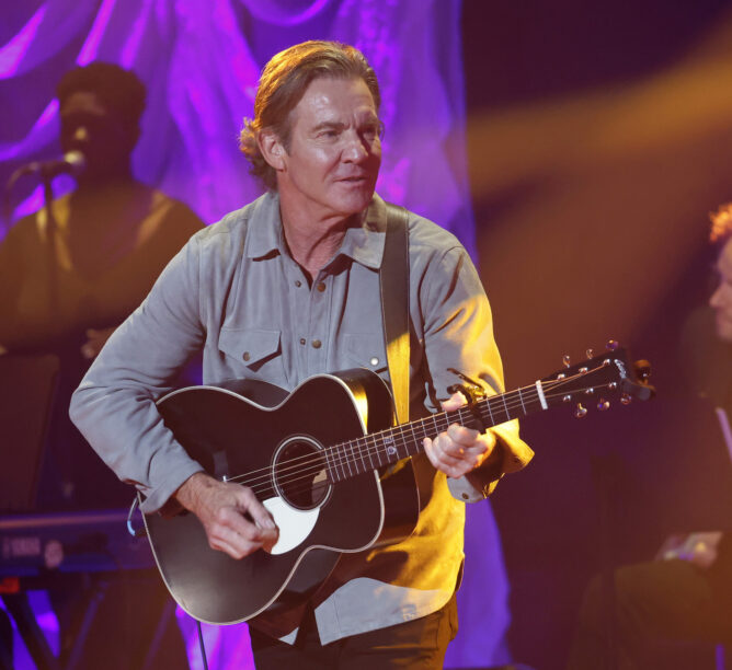 Dennis Quaid performing during the 16th Annual Academy of Country Music Honors at Ryman Auditorium on August 23, 2023 in Nashville. (Credit: Jason Kempin/Getty Images for ACM)