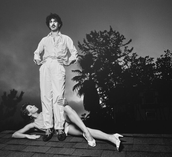 Moon and Frank Zappa (Credit: Norman Seeff)