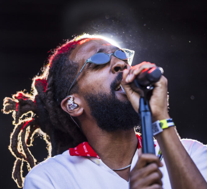 Josh Lane of Thee Sacred Souls performs during Lollapalooza 2024 at Olympic Stadium on September 08, 2024 in Berlin, Germany. (Credit: Gina Wetzler/Redferns)