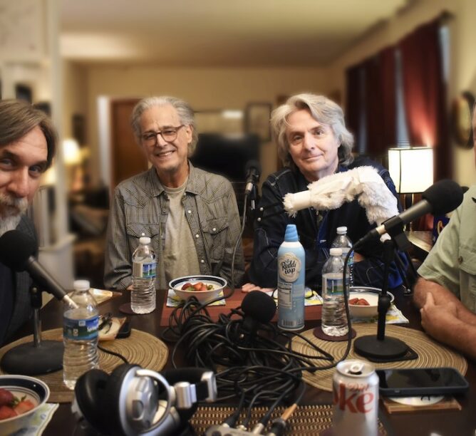 The Vinyl Kings - R: Josh Leo, Jim Photoglo, Harry Stinson, and Larry Lee (Credit: Peter Rodman)