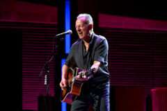 Bruce Springsteen performs during the 18th Annual Stand Up For Heroes Benefit Presented By Bob Woodruff Foundation And New York Comedy Festival at David Geffen Hall on November 11, 2024 in New York City. (Credit: Valerie Terranova/Getty Images for Bob Woodruff Foundation)