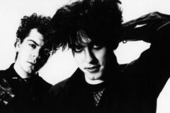 Lol Tolhurst and Robert Smith of The Cure, 1983. (Credit: Fin Costello/Redferns)