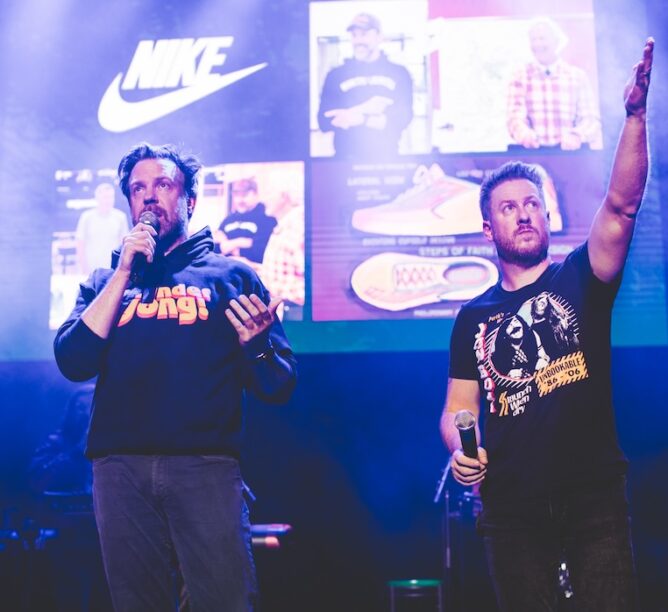 Jason Sudeikis and Billy Brimblecom at Thundergong! 2023 (Credit: Jason Domingues Photography)