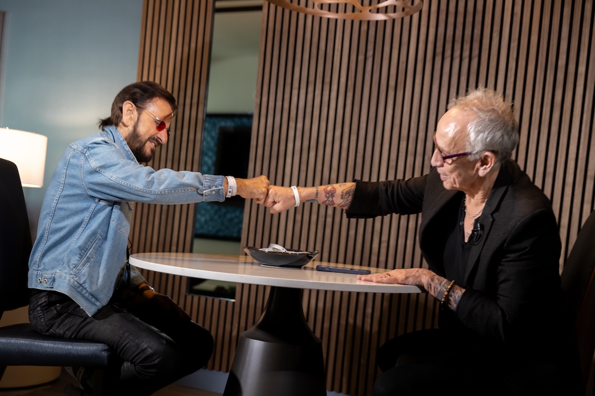 Ringo Starr with Nic Harcourt (Credit: Matt Blake)