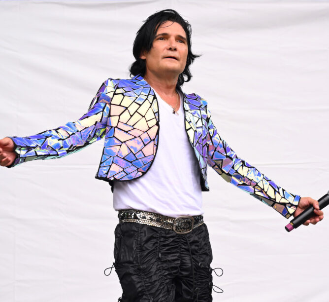 Corey Feldman performs during Riot Fest 2023 at Douglass Park on September 16, 2023 in Chicago. (Credit: Daniel Boczarski/Getty Images)