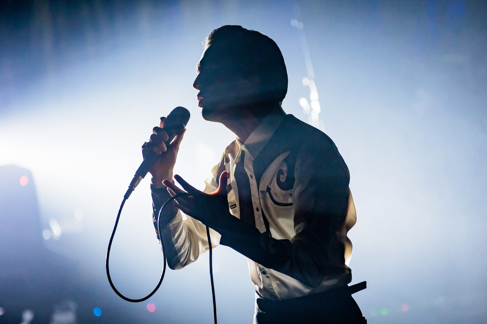 Stephen Sanchez performs at Magazzini Generali on February 22, 2024 in Milan, Italy. (Credit: Sergione Infuso - Corbis/Corbis via Getty Images)