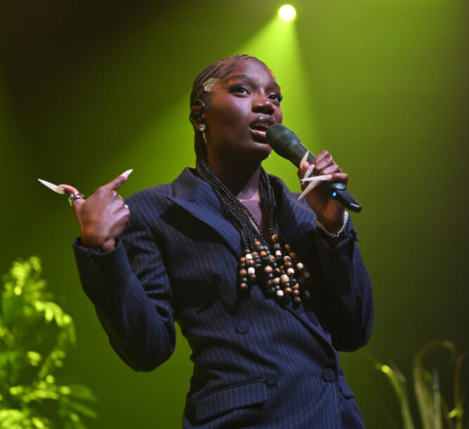 Doechii performs during her 'Alligator Bites Never Heal' tour at Center Stage Theater on November 13, 2024 in Atlanta, Georgia. (Credit: Paras Griffin/Getty Images)