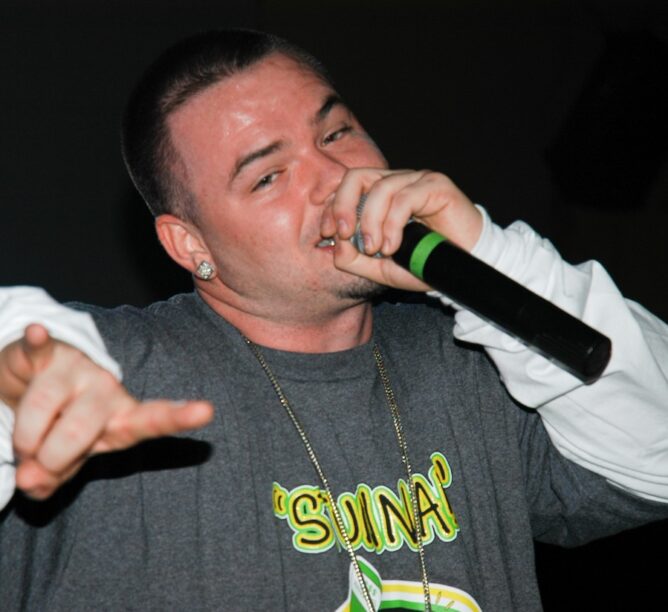 Paul Wall performs at the V Theatre in Las Vegas on February 16, 2005. (Credit: Julia Beverly/Getty Images)