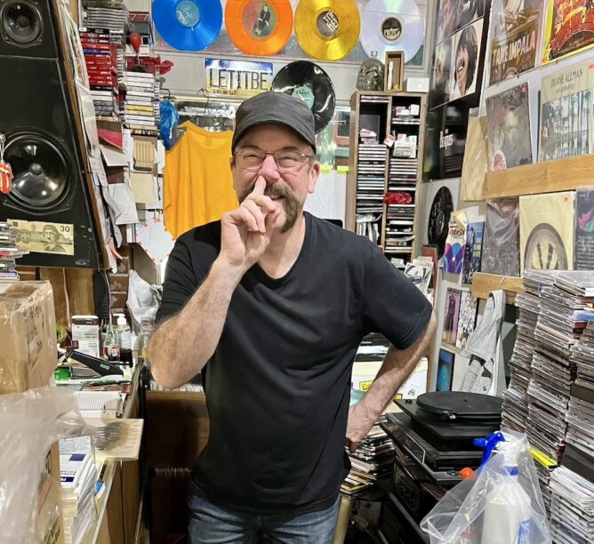 The Turntable owner Gary Anderson, the man with all the dad jokes. (All photos credited to Steven Lyons)