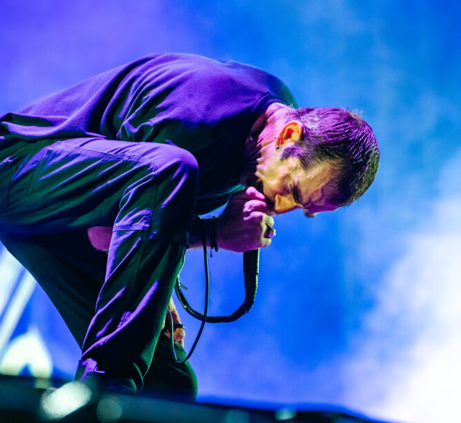 Randy Blythe of Lamb of God performs during the second day of VII Mexico Metal Fest at Parque Fundidora on November 11, 2023 in Monterrey, Mexico. (Credit: Medios y Media/Getty Images)