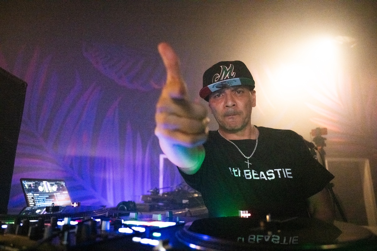 Mix Master Mike performs live on stage at Napa Valley Expo in May, 2024. (Credit: Jim Bennett/Getty Images)