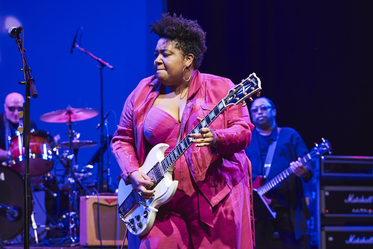 Celisse Henderson performing live on stage during the Gibson Live At The Grove event at City National Grove in Anaheim, California in 2020. (Credit: Olly Curtis/Future Publishing via Getty Images)