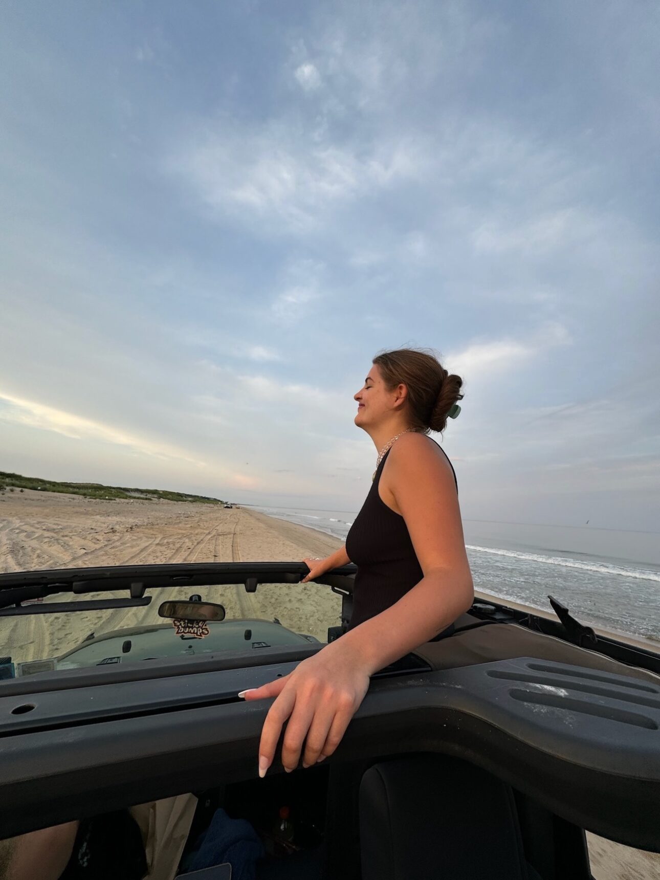 Yelich at the beach in the Hamptons, New York (Credit: personal photo supplied by Yelich)