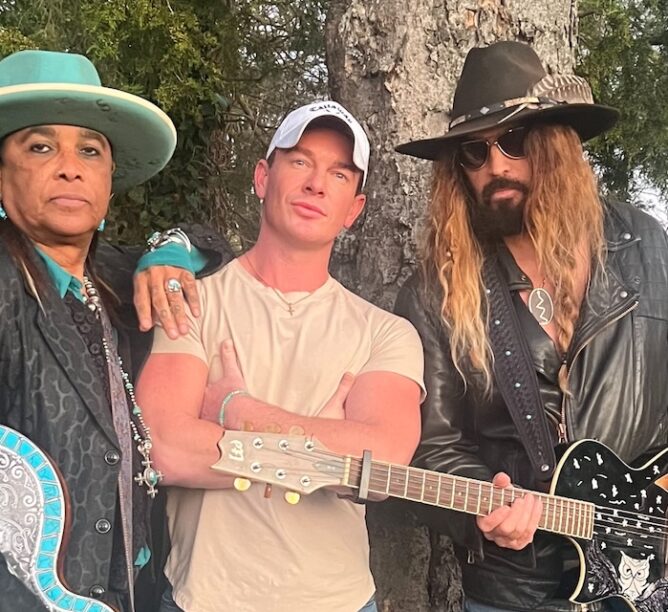 Micki Free, Scott Adkins, and Billy Ray Cyrus Credit: Heather Roberts)