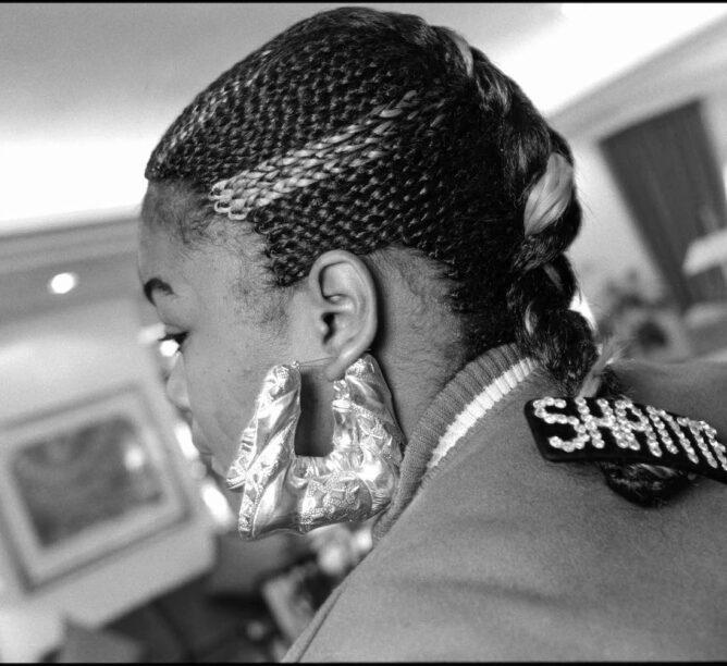 Roxanne Shanté, at the Kensington Park Hotel, London, UK on 14 March 1989. (Credit: David Corio/Redferns)