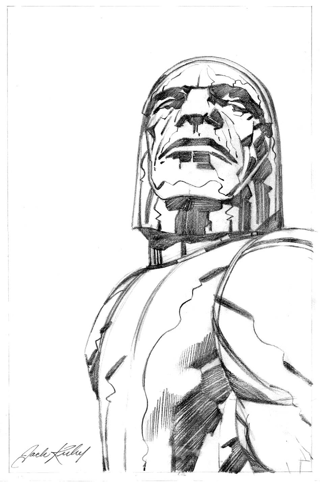 Darkseid, Circa 1971, Pencils by Jack Kirby, © DC Comics