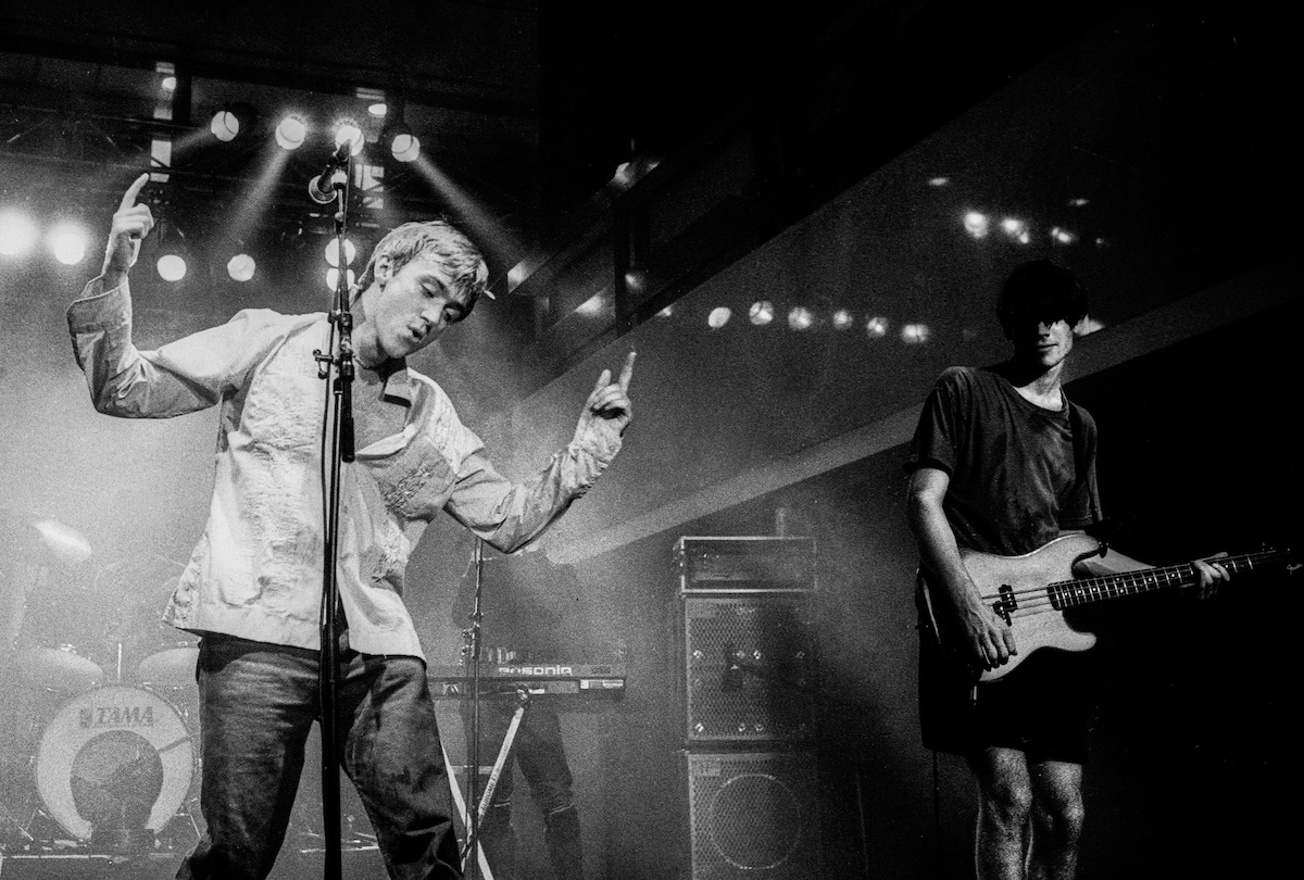 De Doelen of Blur performs at Ein Abend In Wien festival in 1991. (Credit: Paul Bergen)