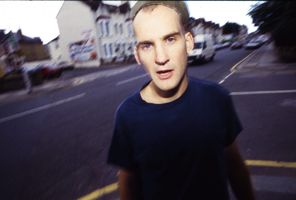 Ian MacKaye of Fugazi in 1991. (Credit: Martyn Goodacre/Getty Images)