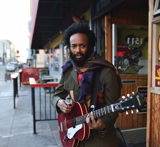 Back on the streets, Fantastic Negrito, Oakland. (Grammys Schmammys!), 2018. (Credit: Gabriel Turek)