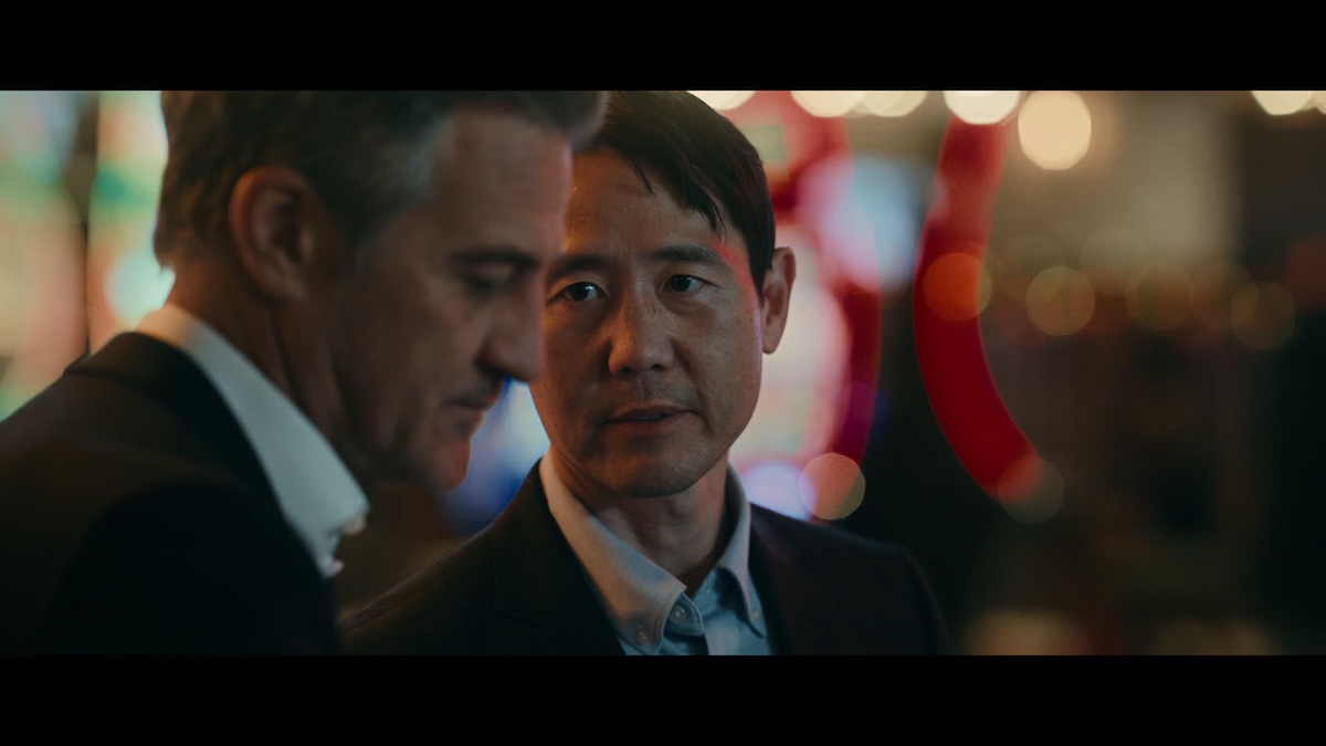 Rob Yang as Dan, and Ross Partridge as Spencer. (Courtesy of The Wake, LLC)