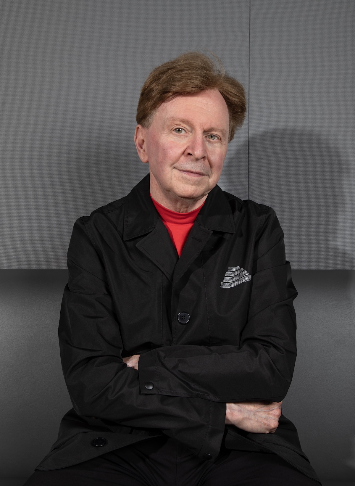 Devo co-founder Gerald Casale in the recording studio of Mutato Musika, Mark Mohersnaigh's music production company on the Sunset Strip.  (Credit: Steve Appleford)