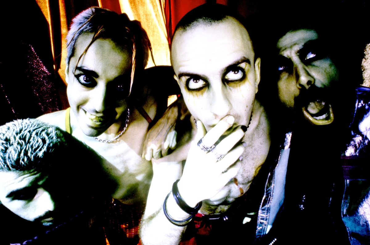 John Dolmayan, Daron Malakian, Shavo Odadjian, and Serj Tankian of System of a Down in1998. (Credit: Bob Berg/Getty Images)