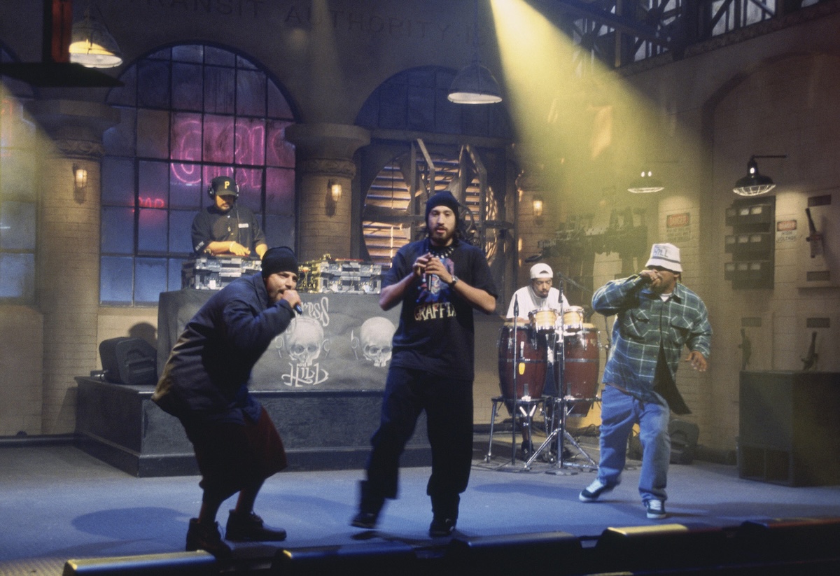 Cypress Hill perform on Saturday Night Live in 1993. (Credit: Al Levine/NBCU Photo Bank)
