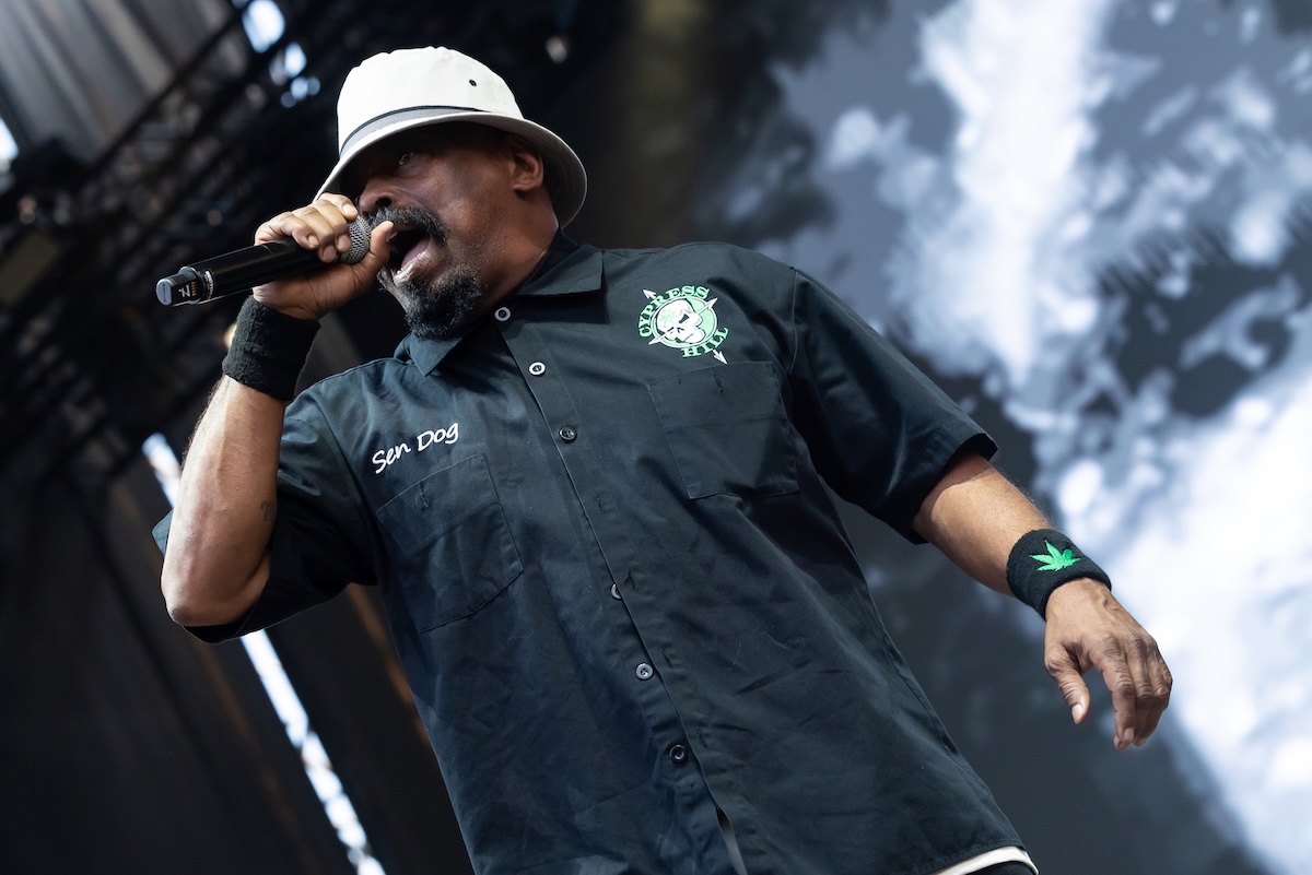Sen Dog of Cypress Hill performs in concert in 2025 in Madrid, Spain. (Credit: Aldara Zarraoa/Redferns)